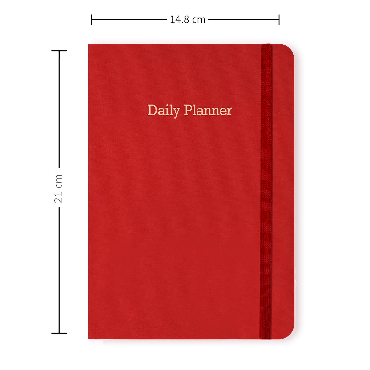 Executive Daily Planner For 3 Months - Red