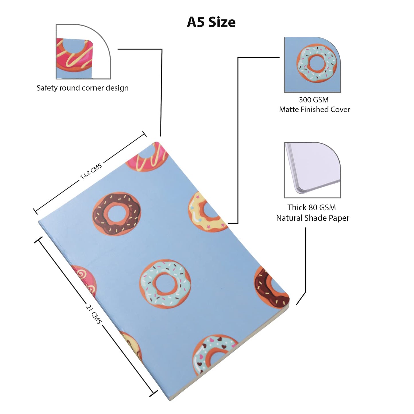 Dessert - Set of 4 Notebooks