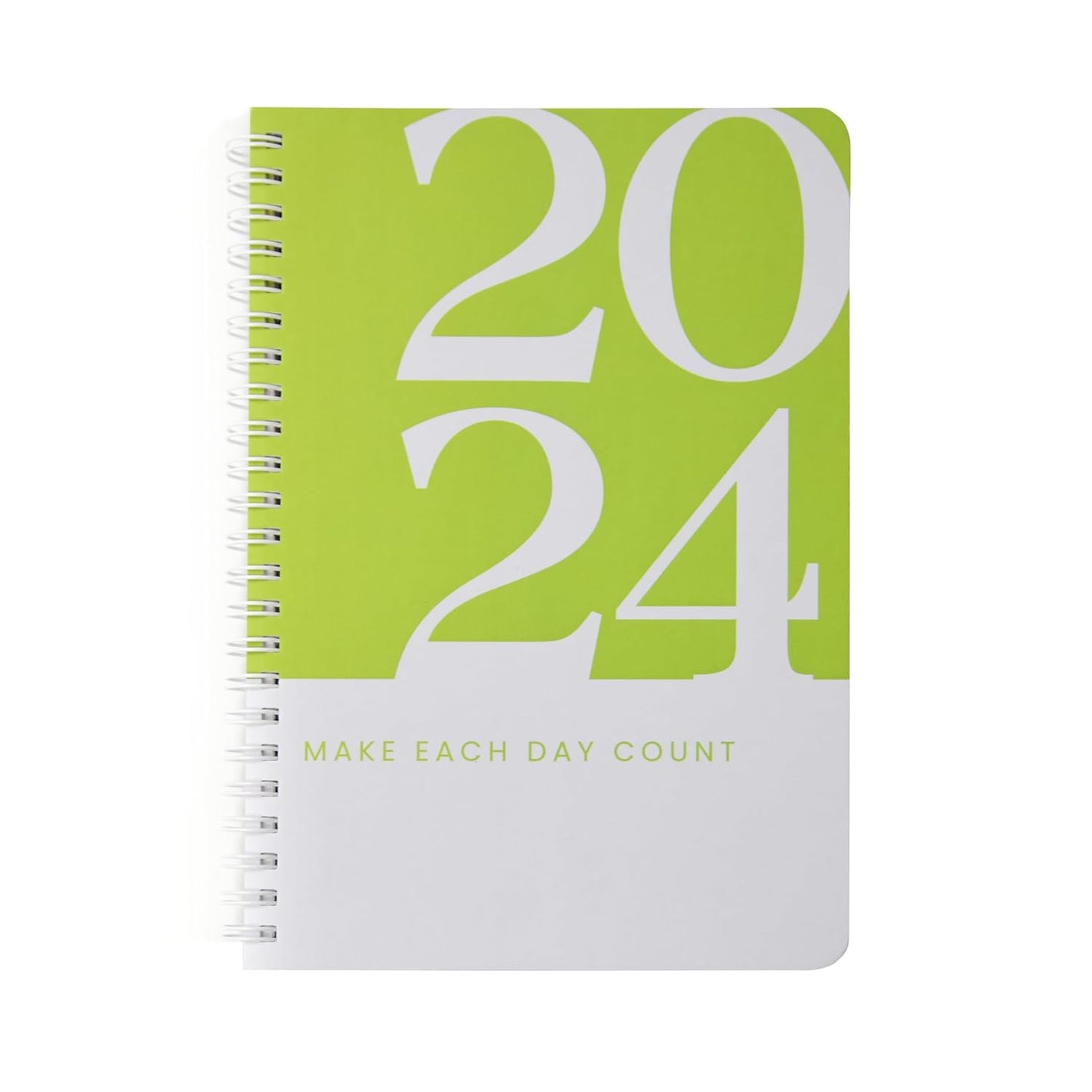 A5 Hardcover 2024 Diary with Calendar (Green)
