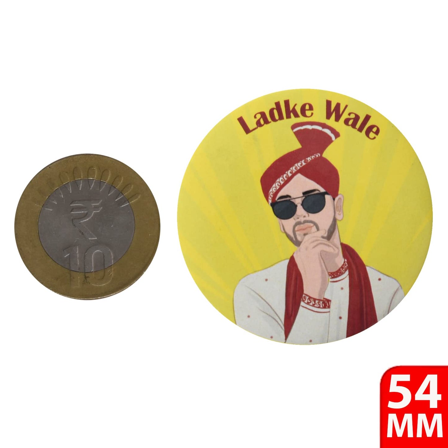 Papboo Wedding Badges (Ladki Wale & Ladke wale Pack of 30)
