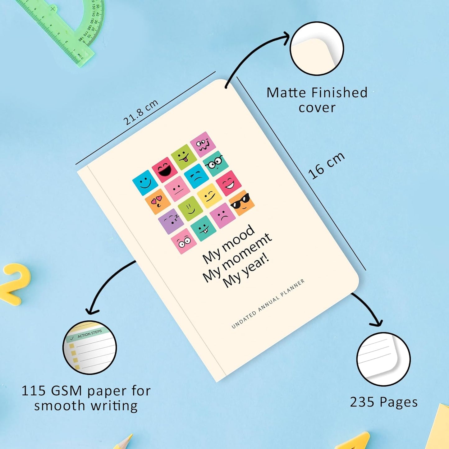 2025 Undated Annual Planner - My Mood