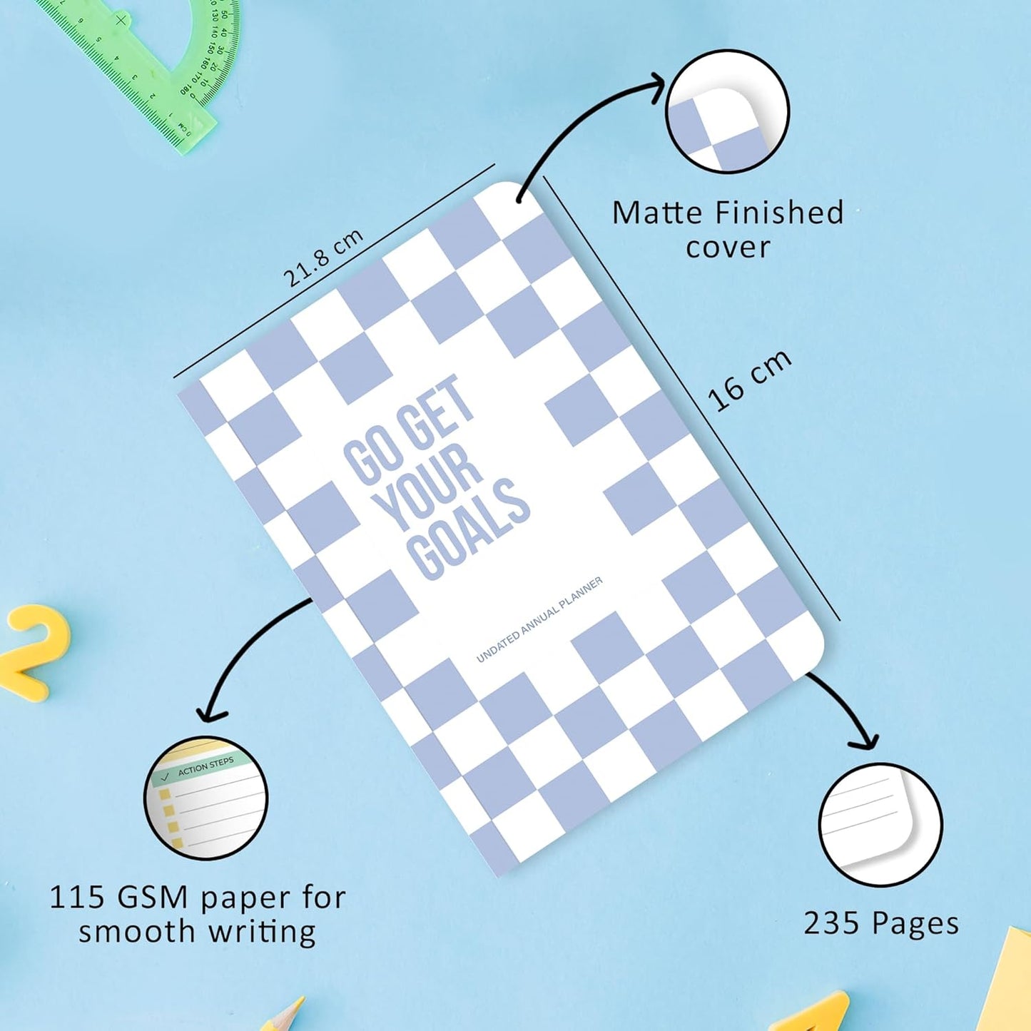 2025 Undated Annual Planner - Goals