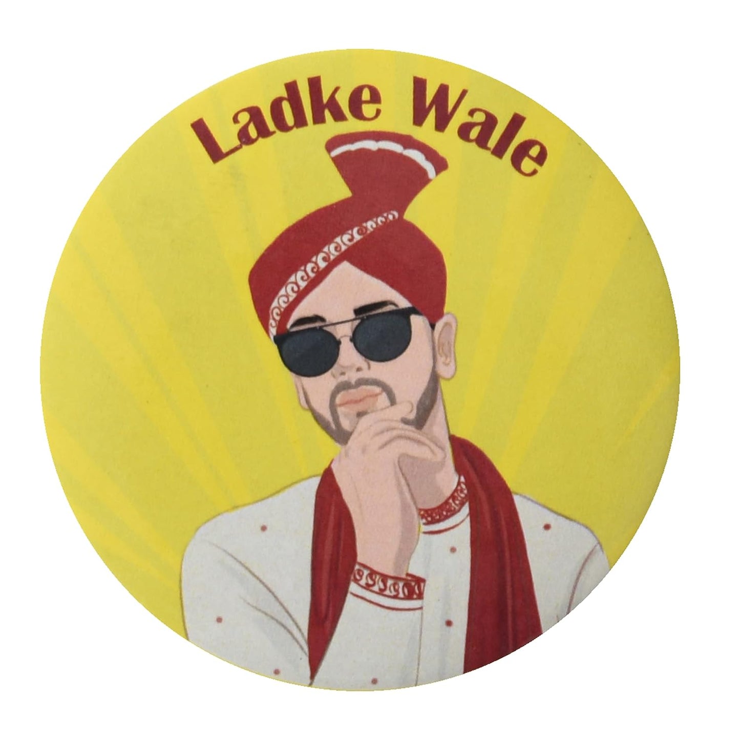 Papboo Wedding Badges (Ladki Wale & Ladke wale Pack of 30)