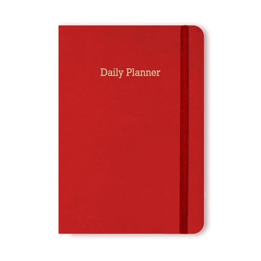 Executive Daily Planner For 3 Months - Red