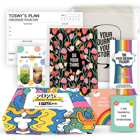 Undated Annual Planner Kit - Floral