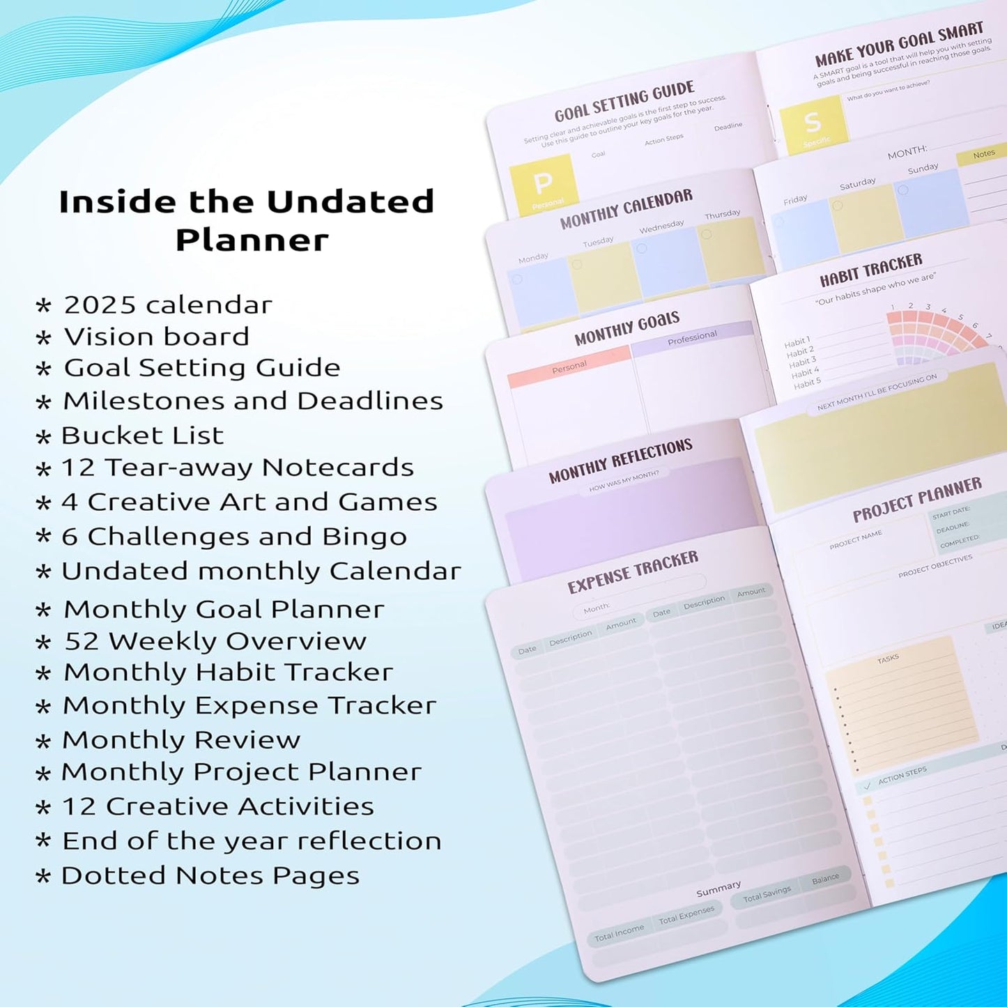 2025 Undated Annual Planner - My Mood