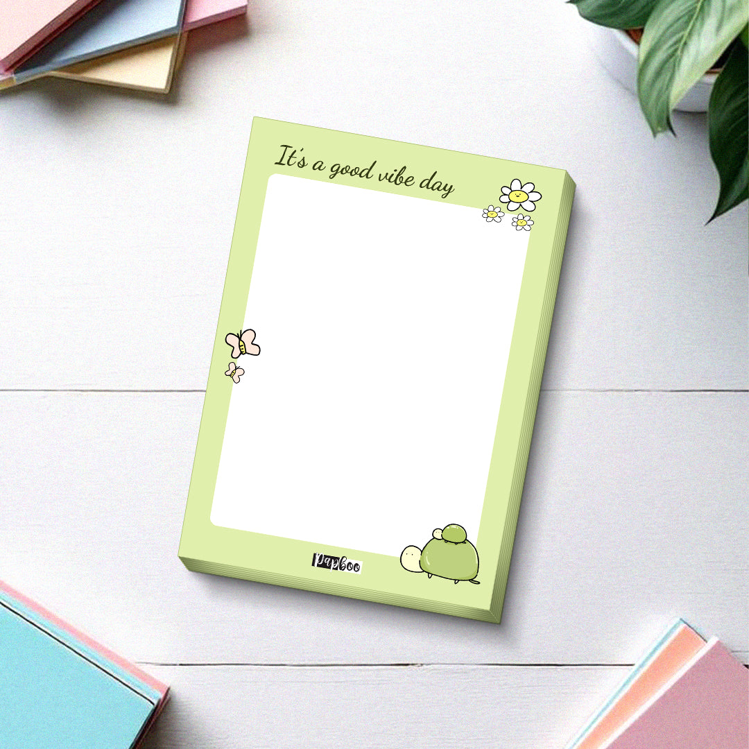 A6 Tear-Off Notepad – Good Vibe
