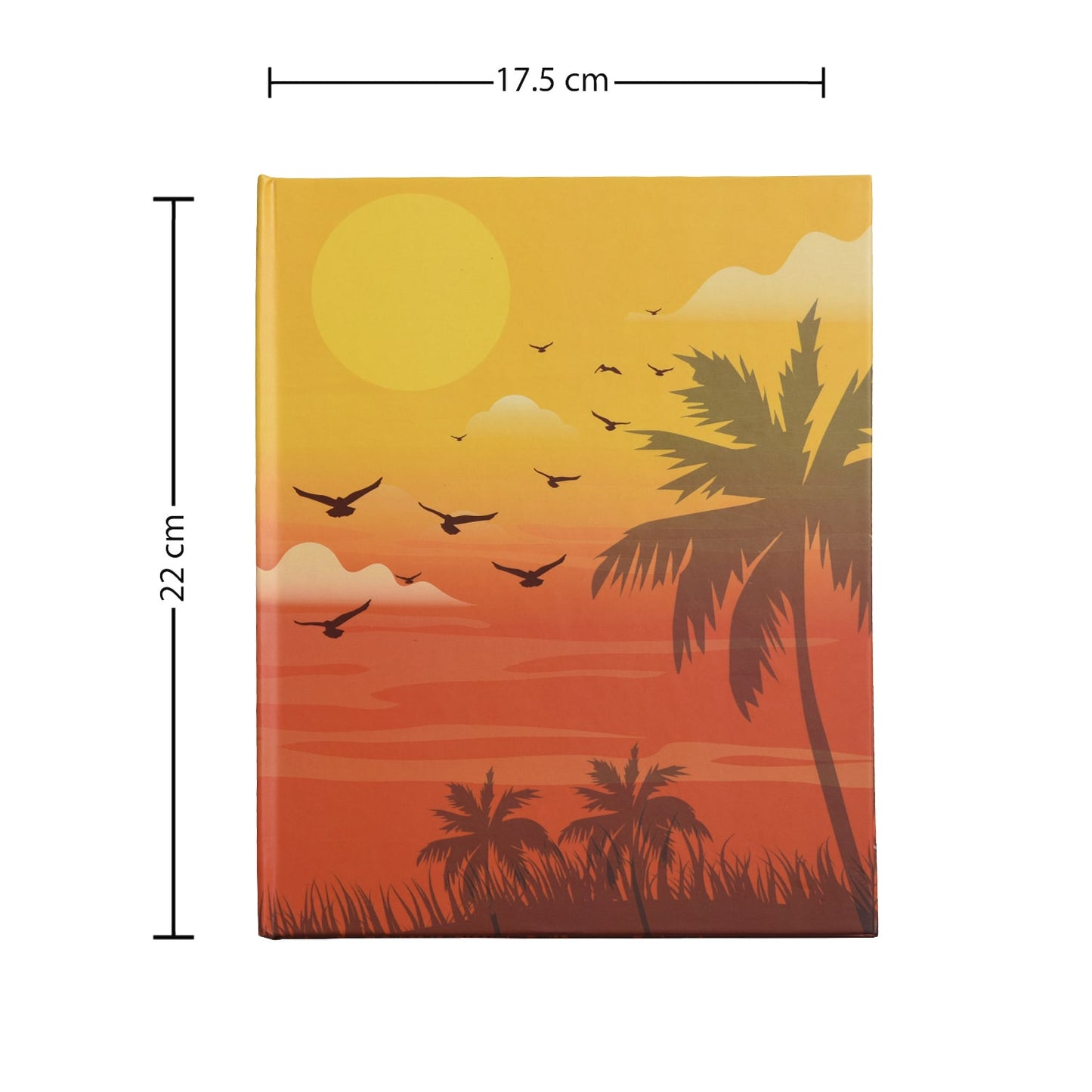 Hardbound – Sunset Notebook , Diary – Ruled