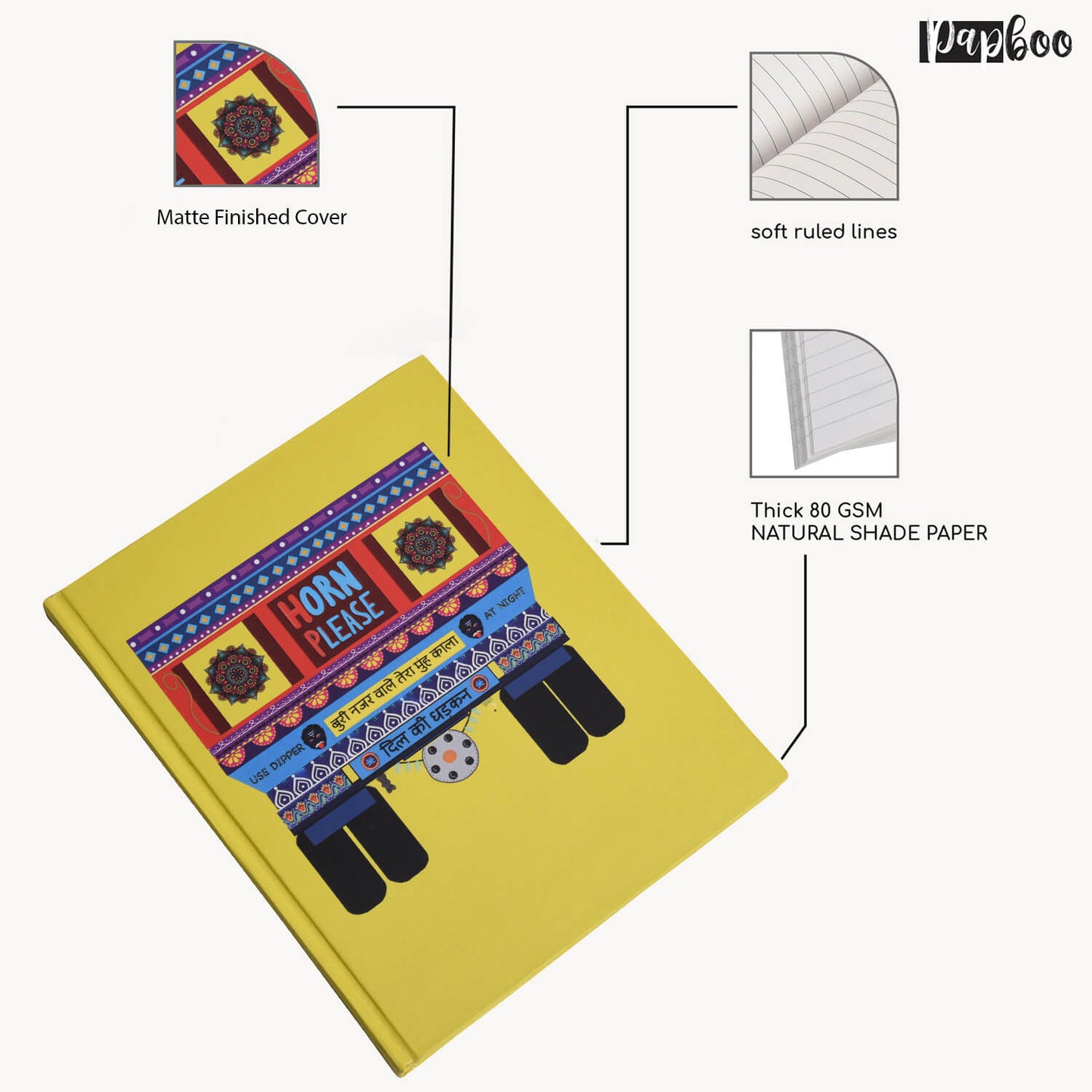 Hardbound – Desi Truck Notebook , Diary