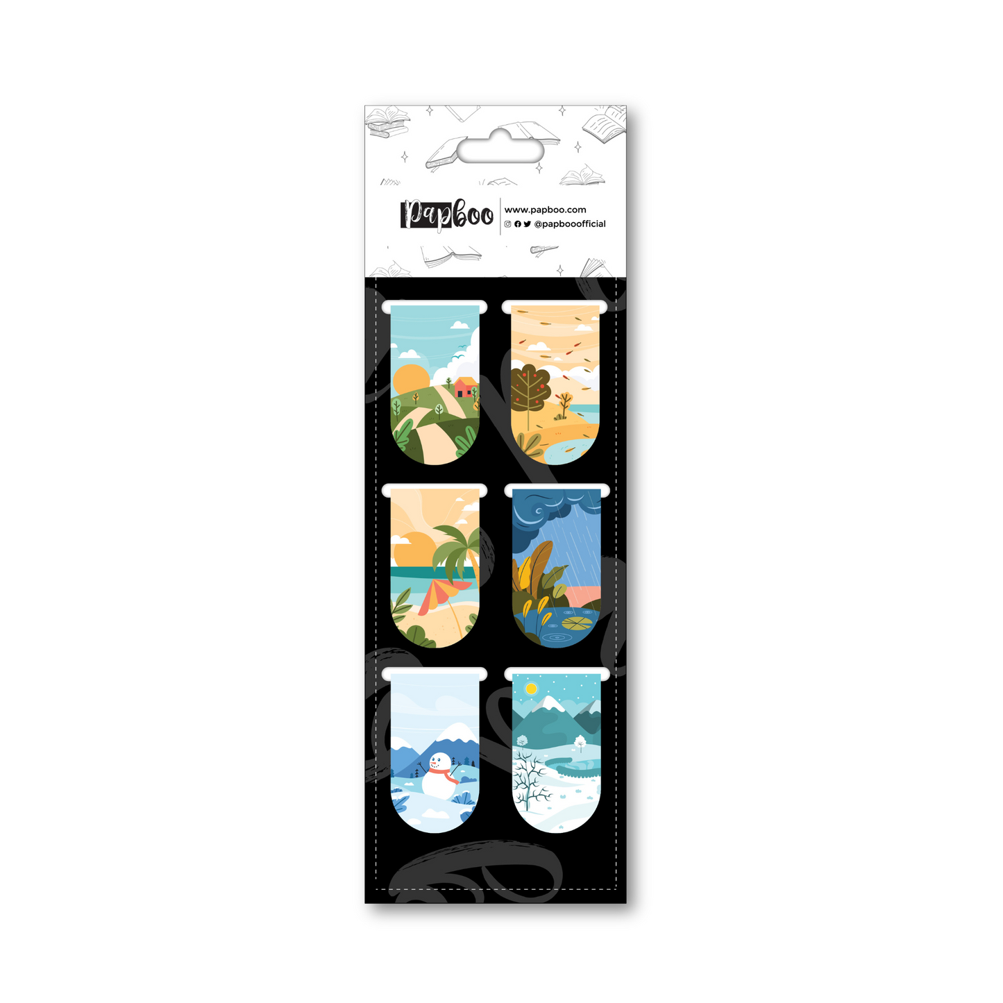 Seasons- Magnetic Bookmark