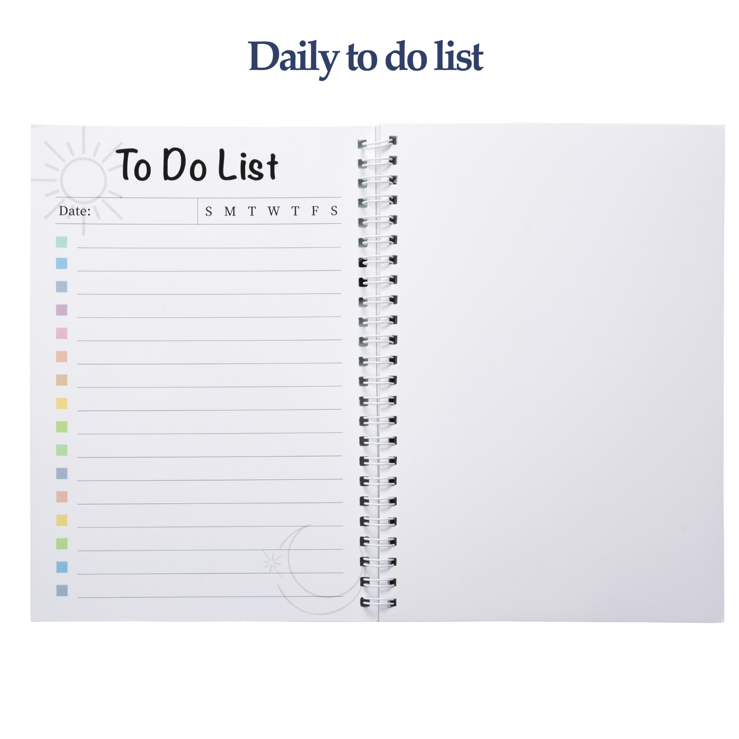 White floral Re-writable Notebook