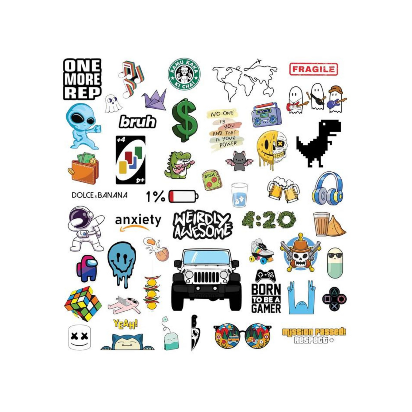 Thar- Vinyl Stickers (Pack of 50)