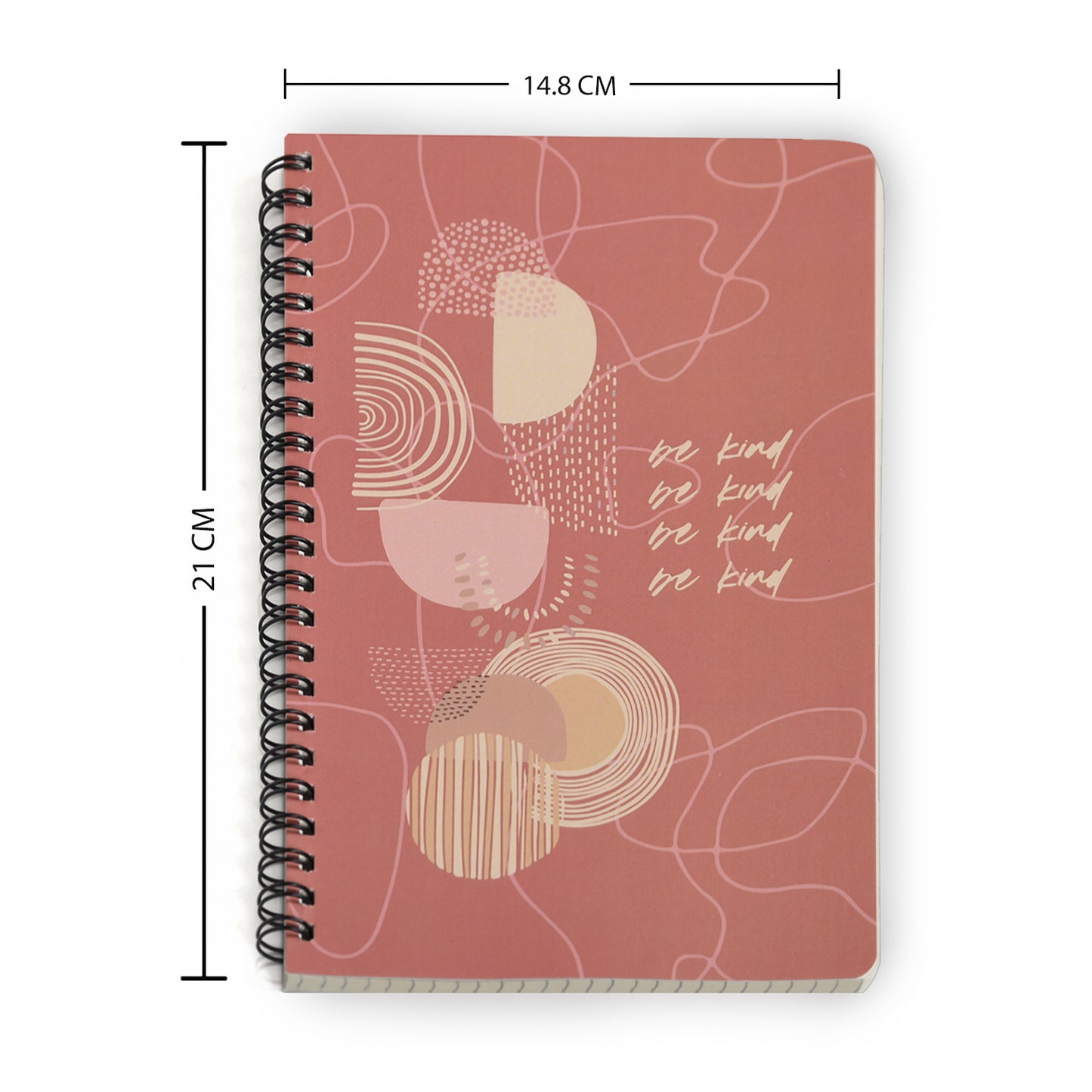 BE KIND, Easy to Carry Spiral, Wiro Notebook – Dot Grid