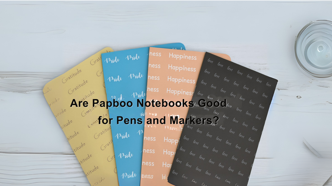 Are Papboo notebooks suitable for pens and markers?