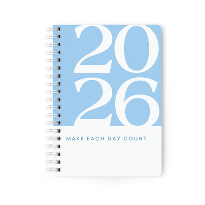 2026 Wiro Hardcover Diary with Calendar  (Blue)