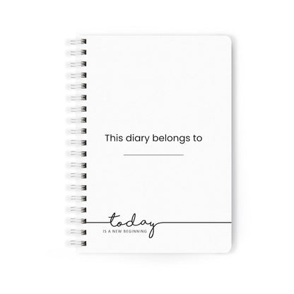 2027 Wiro Hardcover Diary with Calendar  (Burgundy)