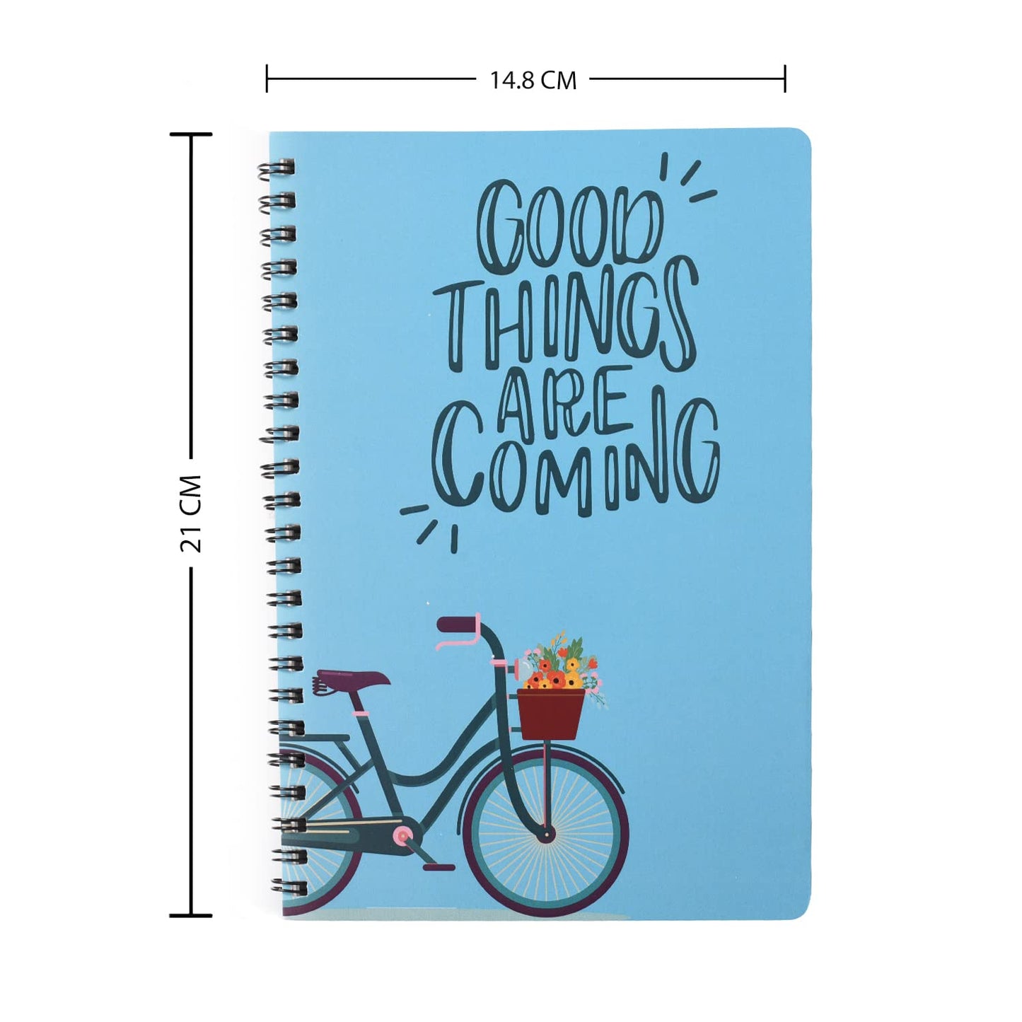 A5 Handy, Easy to Carry,Dreams, Good Things Spiral Wiro Notebook