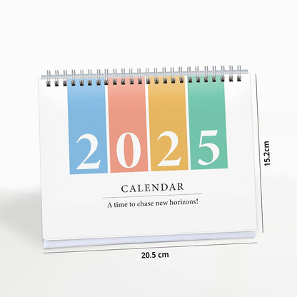 2025 Desk Calendar With To-do List Planner and Sticker Sheet - Color Wheel