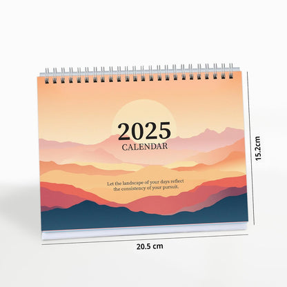 2025 Desk Calendar With To-do List Planner and Sticker Sheet - Landscapes