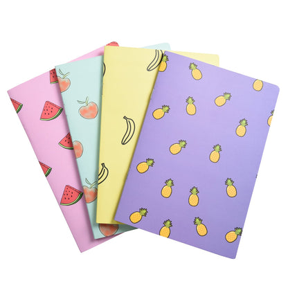 Pack of 9  Fruits – Set of 4 Notebook – Unruled (Navratri Special)