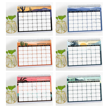 2025 Desk Calendar With To-do List Planner and Sticker Sheet - Landscapes