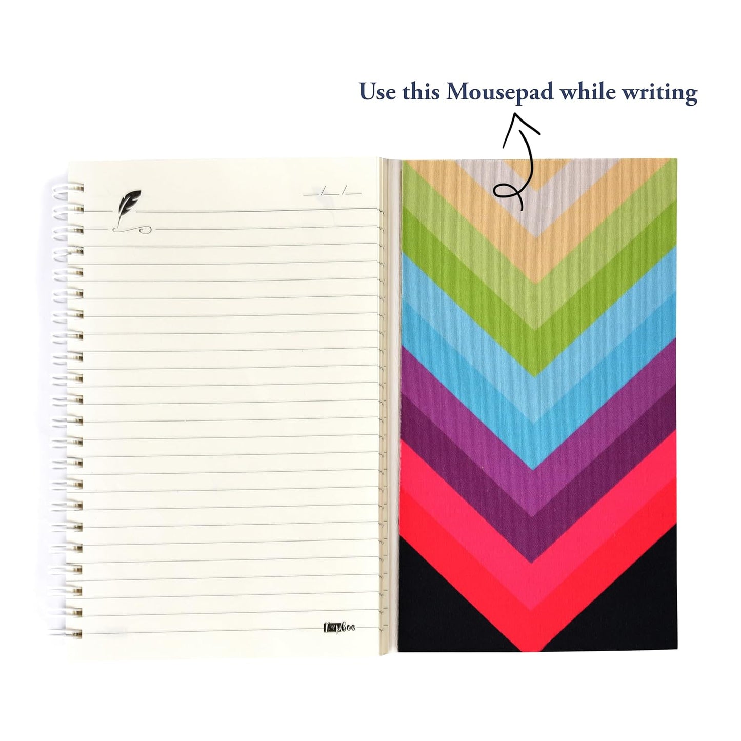 A5 Mousepad Diary With 2 Inbuilt Mousepads(Mandala)