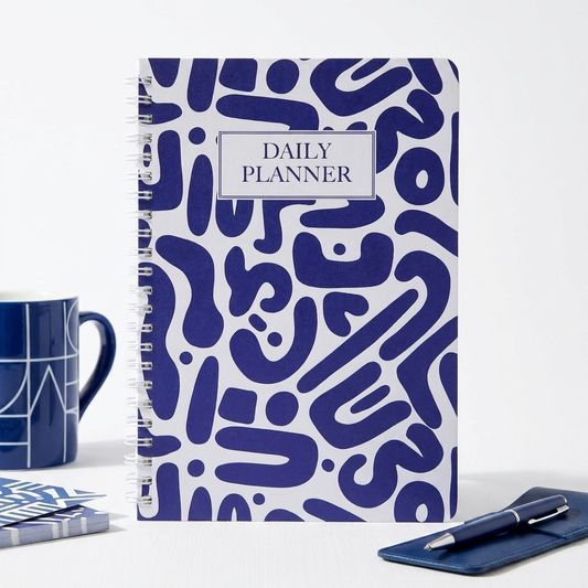 Blue White- Daily Planner