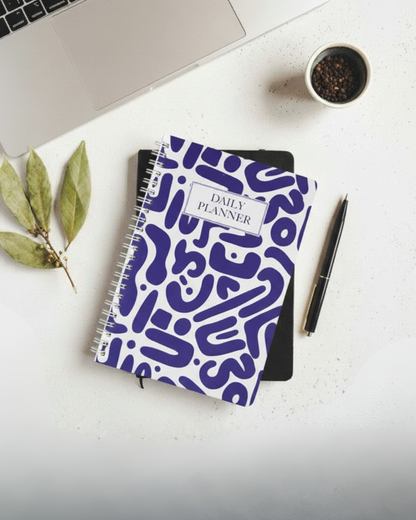Blue White- Daily Planner