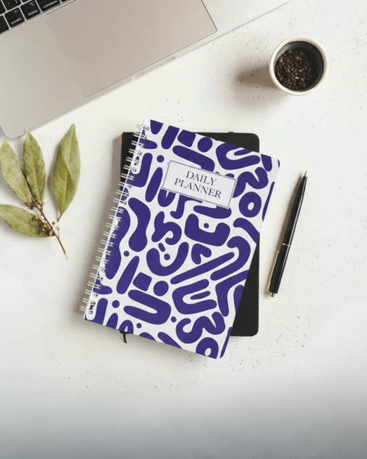 Blue White- Daily Planner