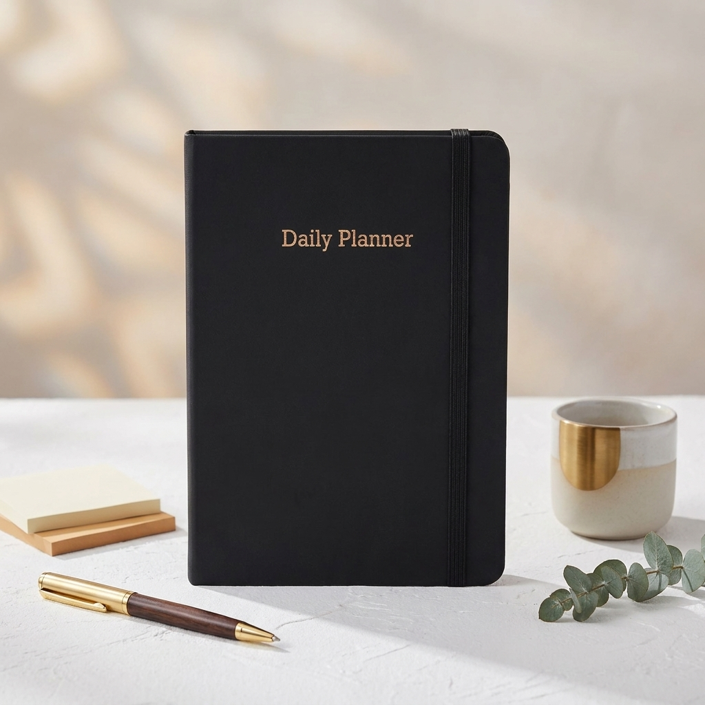 Executive Daily Planner For 3 Months - Black