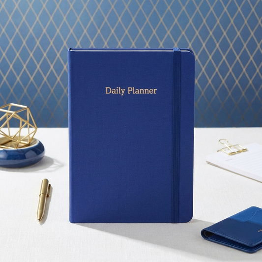 Executive Daily Planner For 3 Months - Blue