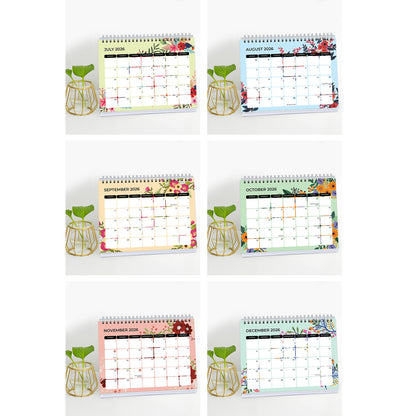 2026 Desk Calendar With To-do List Planner and Sticker Sheet - Floral
