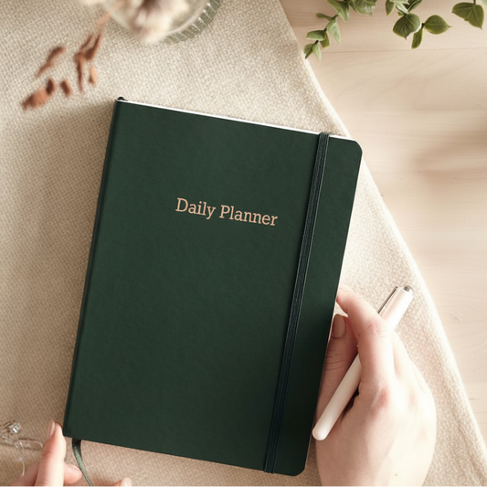 Executive Daily Planner For 3 Months - Green
