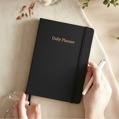 Executive Daily Planner For 3 Months - Black