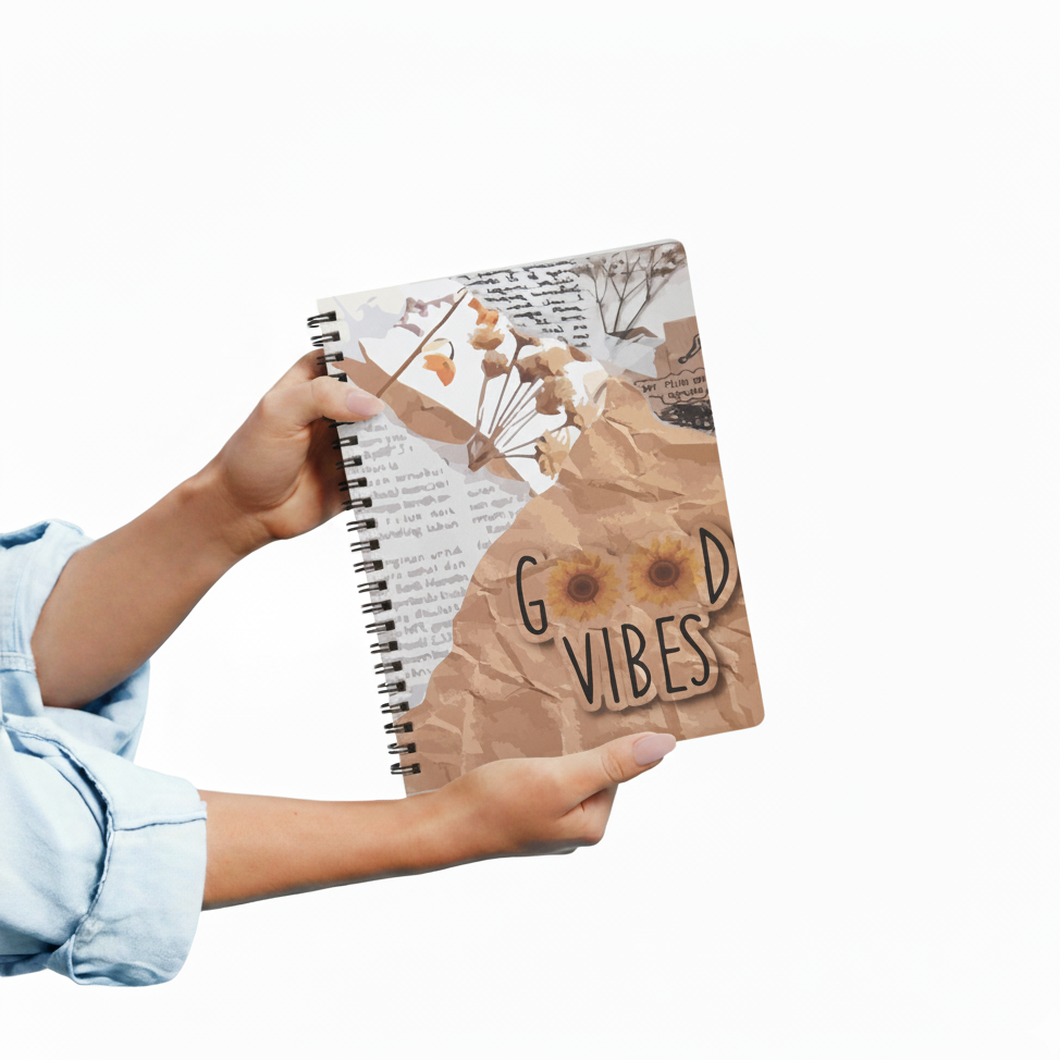 Good Vibes- Wiro Dot Grid Journal
