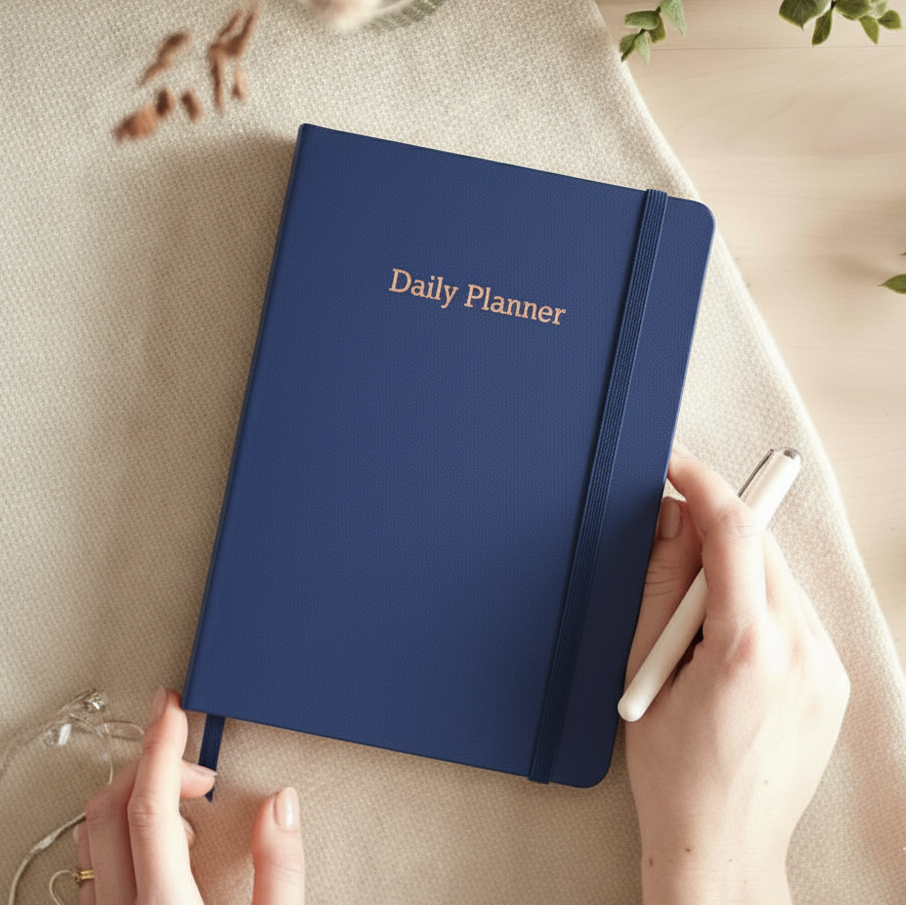 Executive Daily Planner For 3 Months - Blue