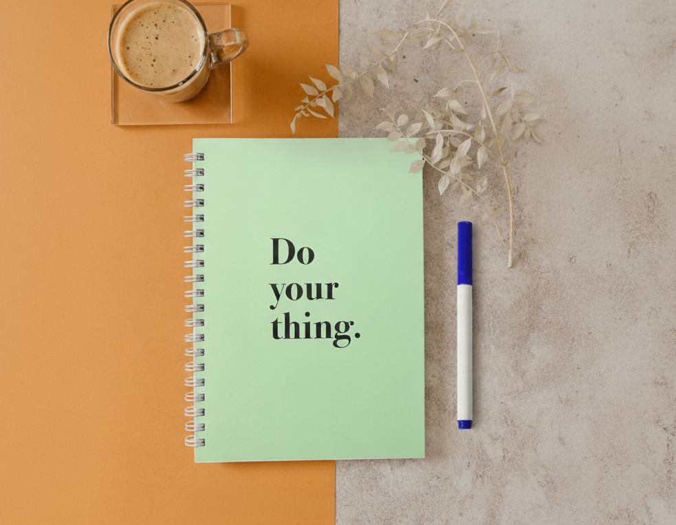 Do your thing Re-writable Notebook