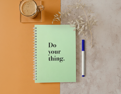 Do your thing Re-writable Notebook