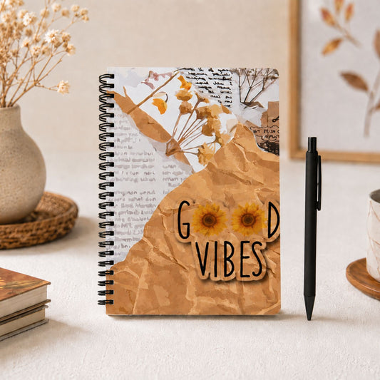 Good Vibes- Wiro Dot Grid Journal