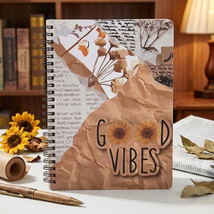 Good Vibes- Wiro Dot Grid Journal