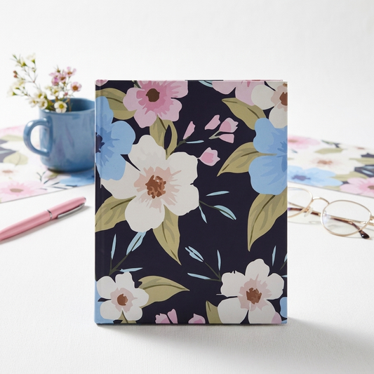 Dark Floral- Diary