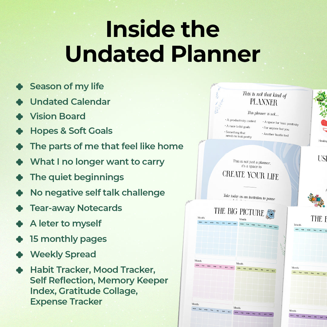 2026 Undated Annual Planner - Character