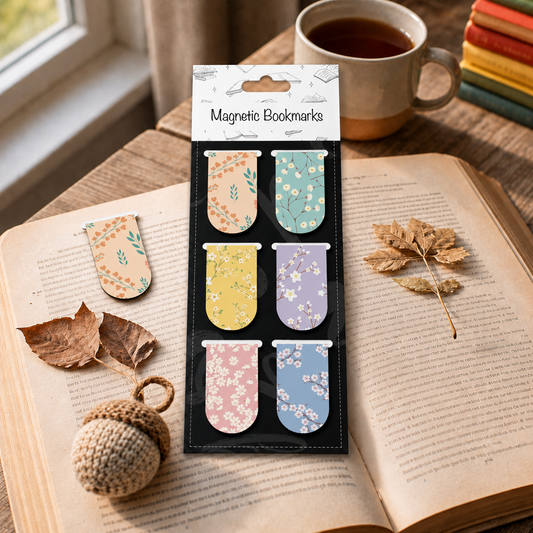 Floral- Magnetic Bookmark