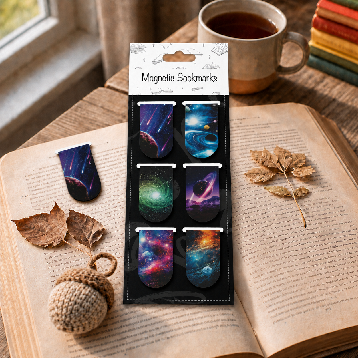 Galaxy- Magnetic Bookmark