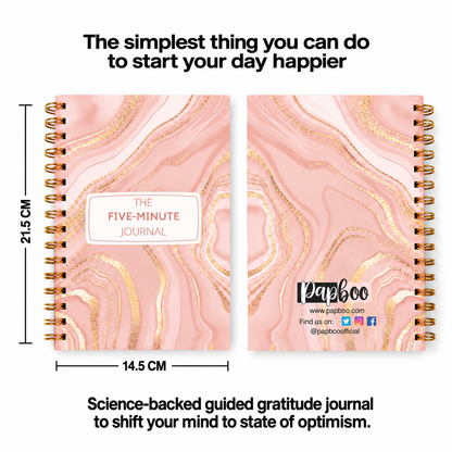 Rose quartz-Guided Gratitude Journal