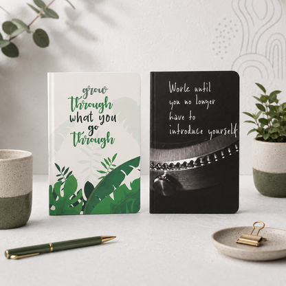 Grow & Workuntil- Softbound Notebook