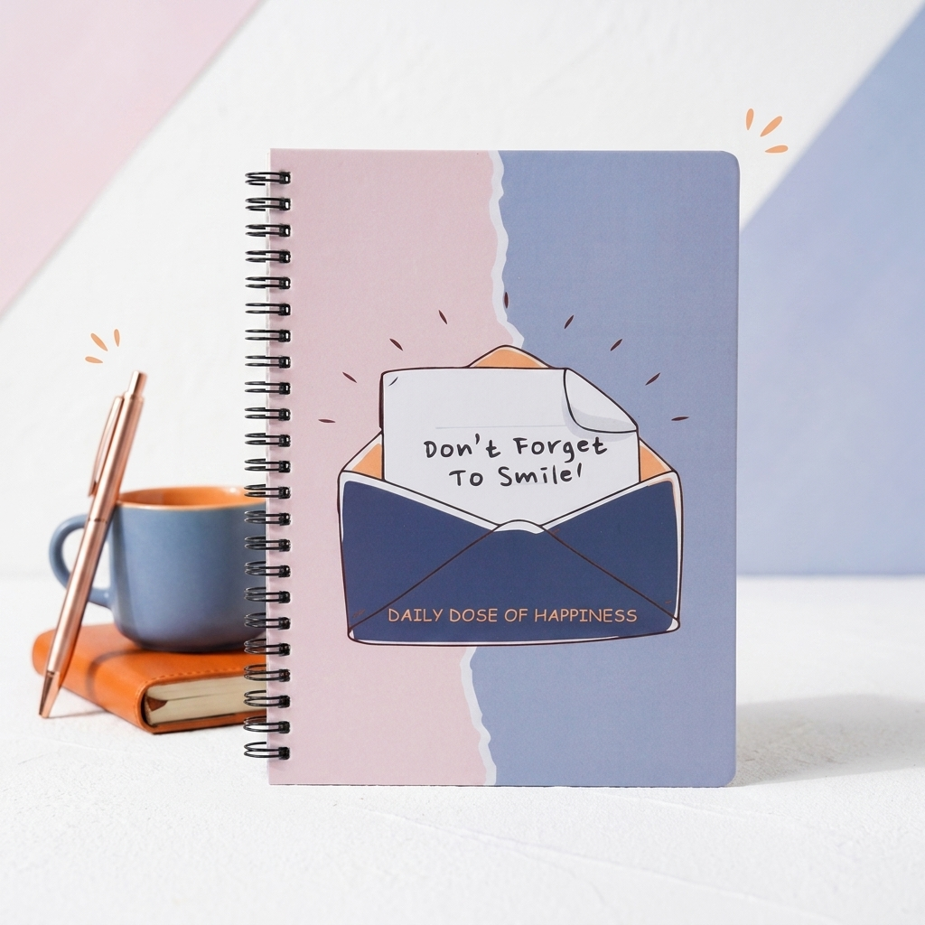 Smile- Wiro Dot Grid Journal