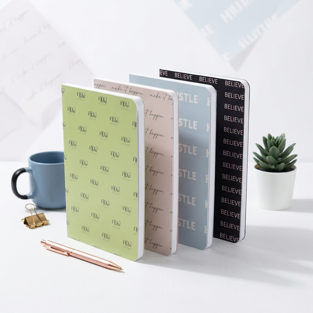 Motivational Phrases – Set of 4 Notebooks