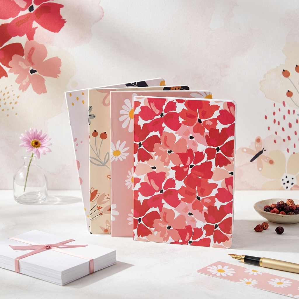 Floral- Set of 4 Notebooks