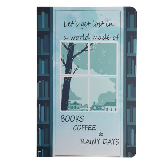 A5 Books coffee rainy days Soft Bound Notebook – New